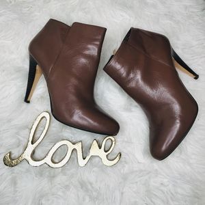 Banana Republic Womens Leather Booties Tilia Brown